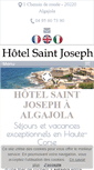 Mobile Screenshot of hotel-algajola.com